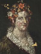 Giuseppe Arcimboldo Flora oil on canvas